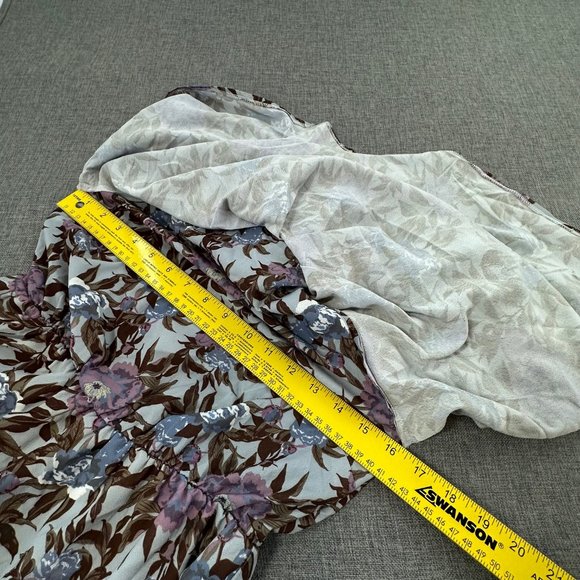 Love @ First Sight Floral Romper Medium Brand New Sleeveless Flowy Pleated Top P - Picture 8 of 15